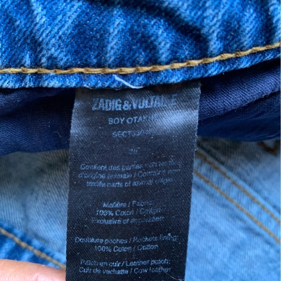 ZADIG & VOLTAIRE DENIM SHORTS - Picture 11 of 15